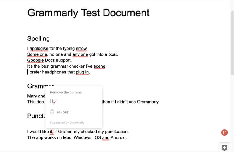 grammarly app for mac